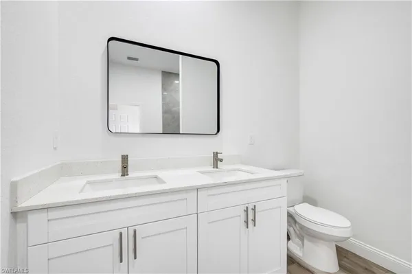 a view of a room with empty racks