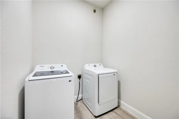 a view of a room with a utility room