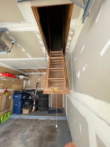 a view of storage and utility room