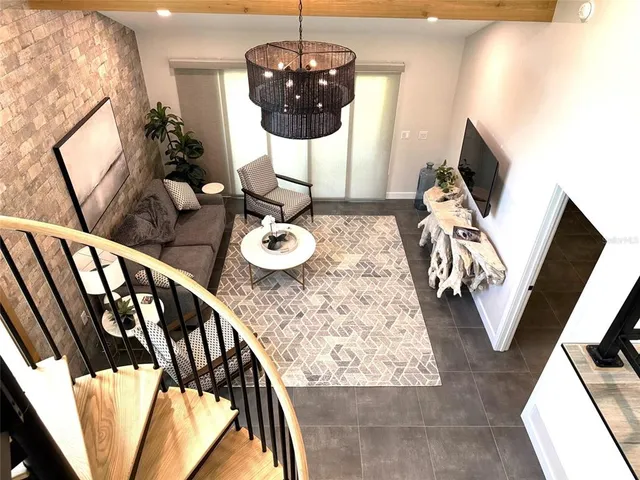 a view of lake from balcony