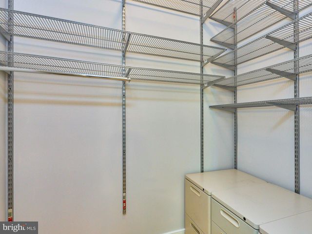 a utility room with closet