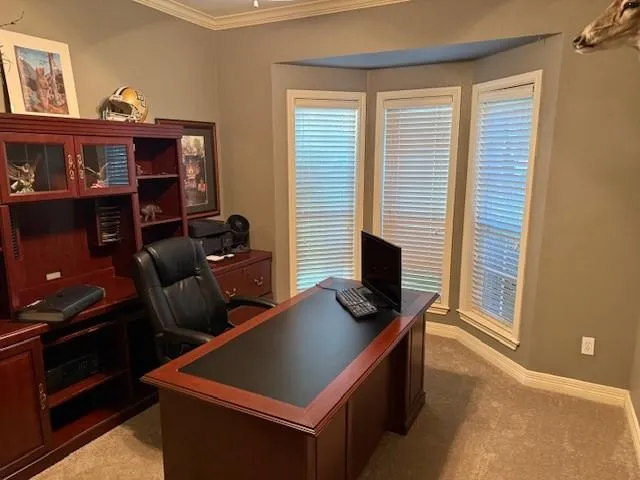 a room with furniture and a fireplace