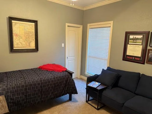 a bathroom with double vanity sink and a mirror