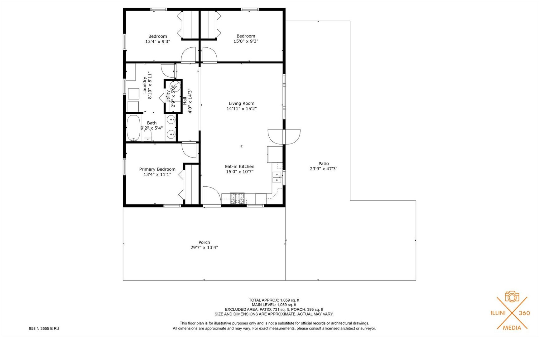 958 North 3555 East Road Neoga, IL 62447 - Photo 30 of 39 a picture of a floor plan