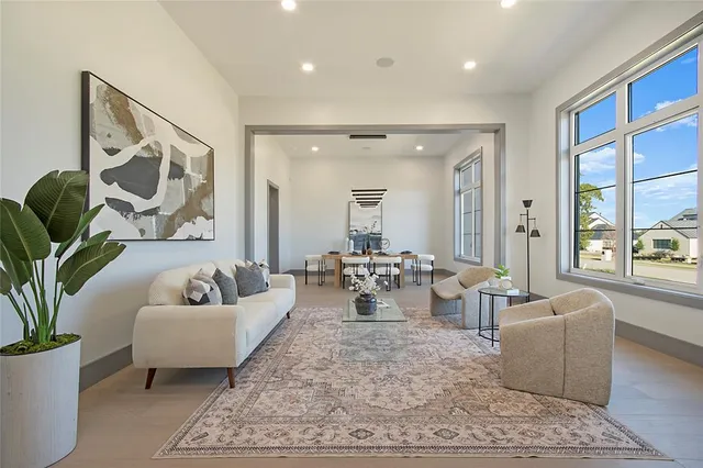 a bed room with furniture and a window