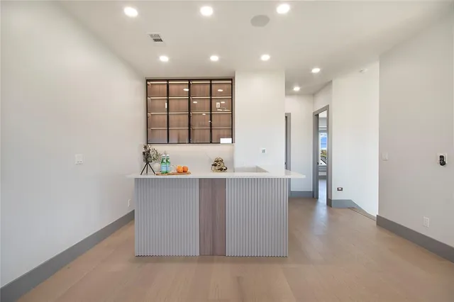 a bedroom with furniture