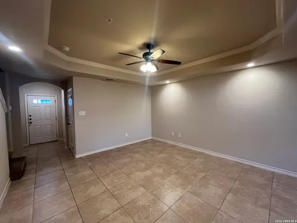 an empty room and closet