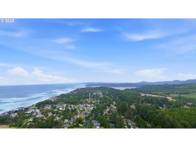 a view of an outdoor space and mountain view