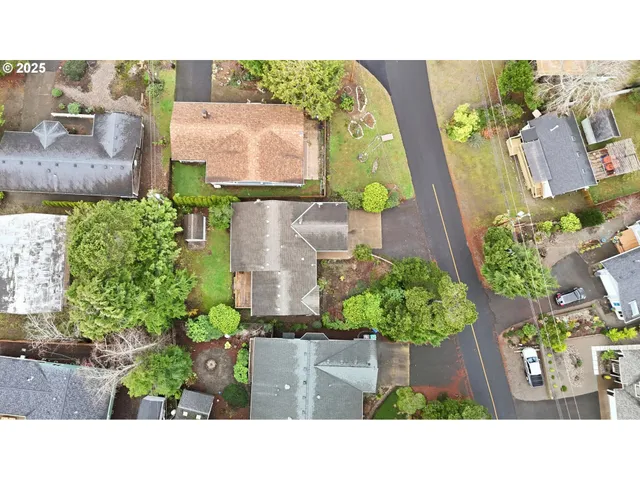 a house view with a garden space