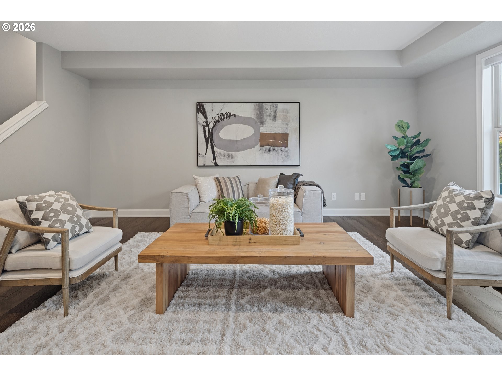 2545 Northwest 12th Circle Camas, WA 98607 - Photo 34 of 46 a view of a dining room with furniture and a potted plant