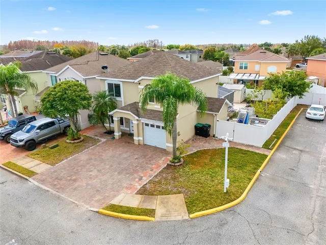 a view of a swimming pool with a lounge chairs
