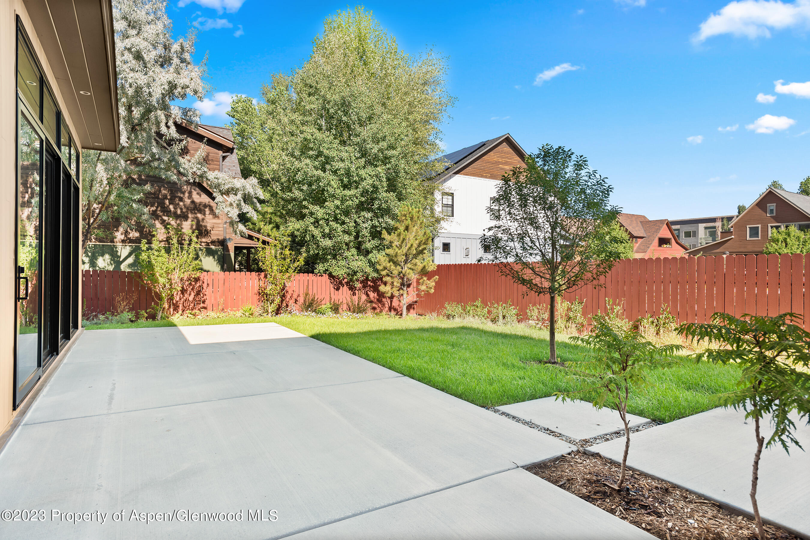 128 Valley Court Basalt, CO 81621 - Photo 12 of 12 a view of backyard with a garden and entertaining space