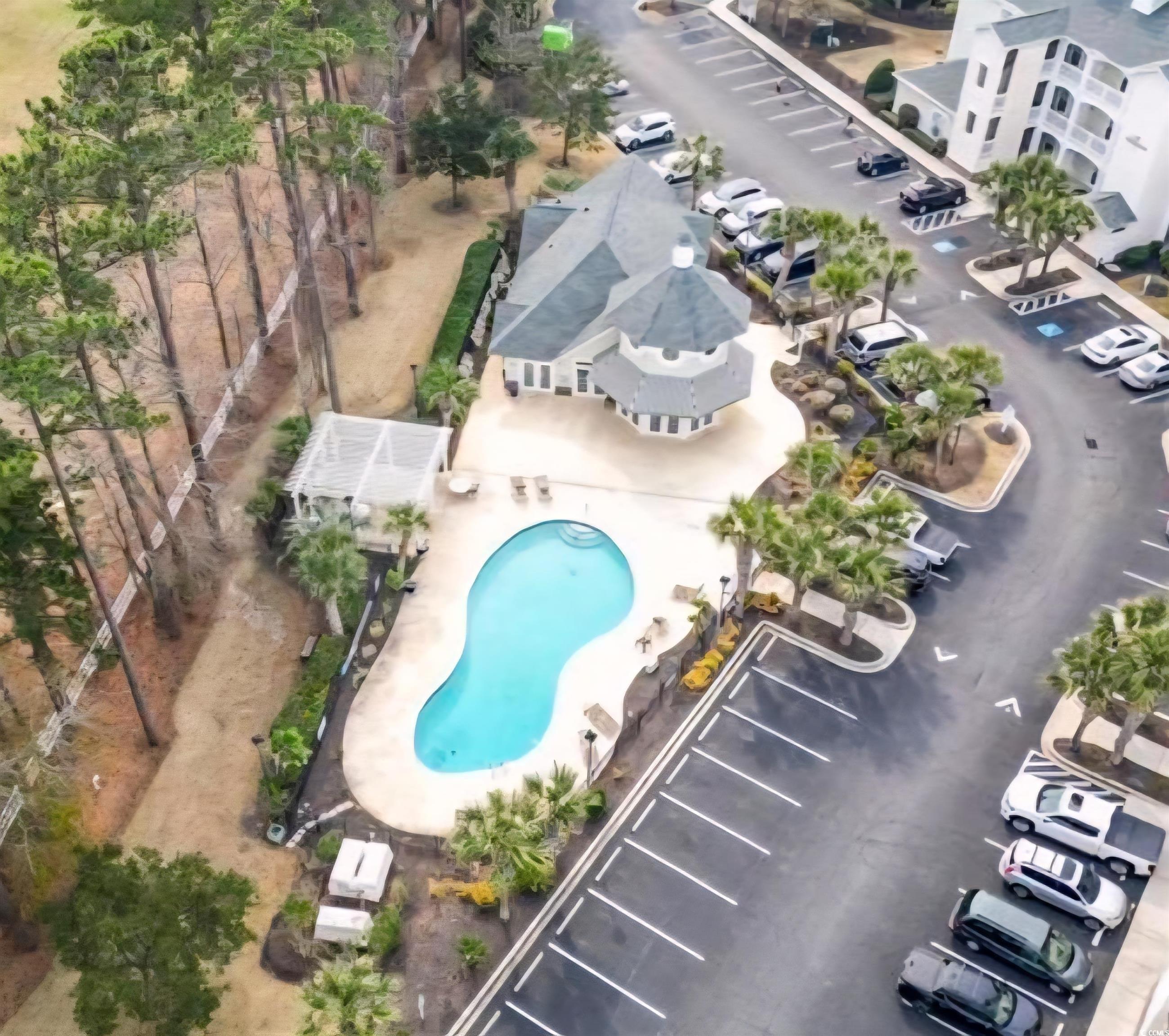 1009 World Tour Boulevard Myrtle Beach, SC 29579 - Photo 28 of 36 Aerial view of property and surrounding area with a pool area