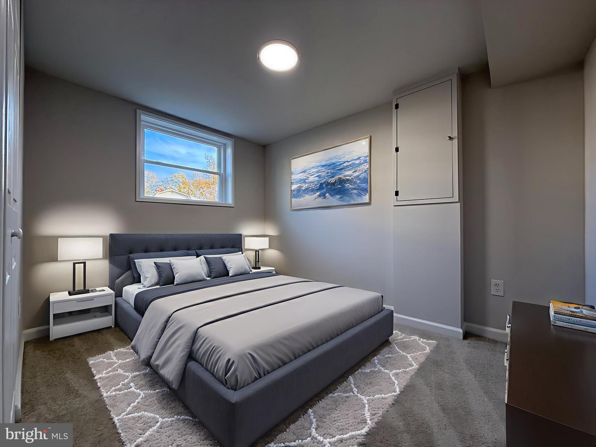 13014 Kerrydale Road Woodbridge, VA 22193 - Photo 47 of 52 a bedroom with a bed and a night stand