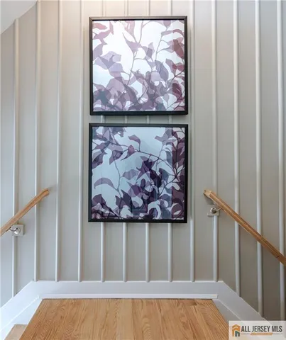 a view of a painting on the wall