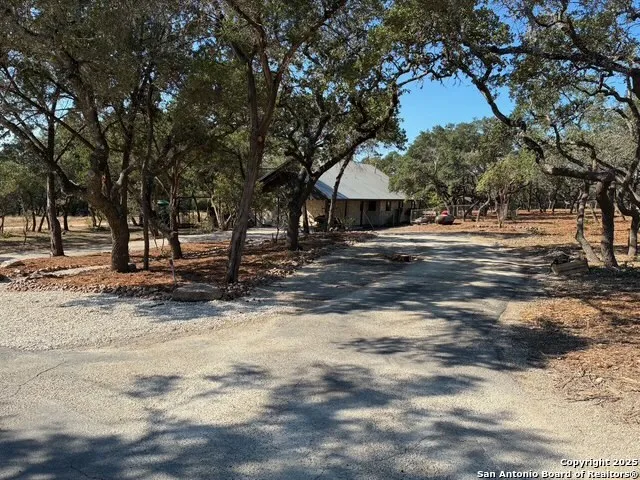 a view of road with trees