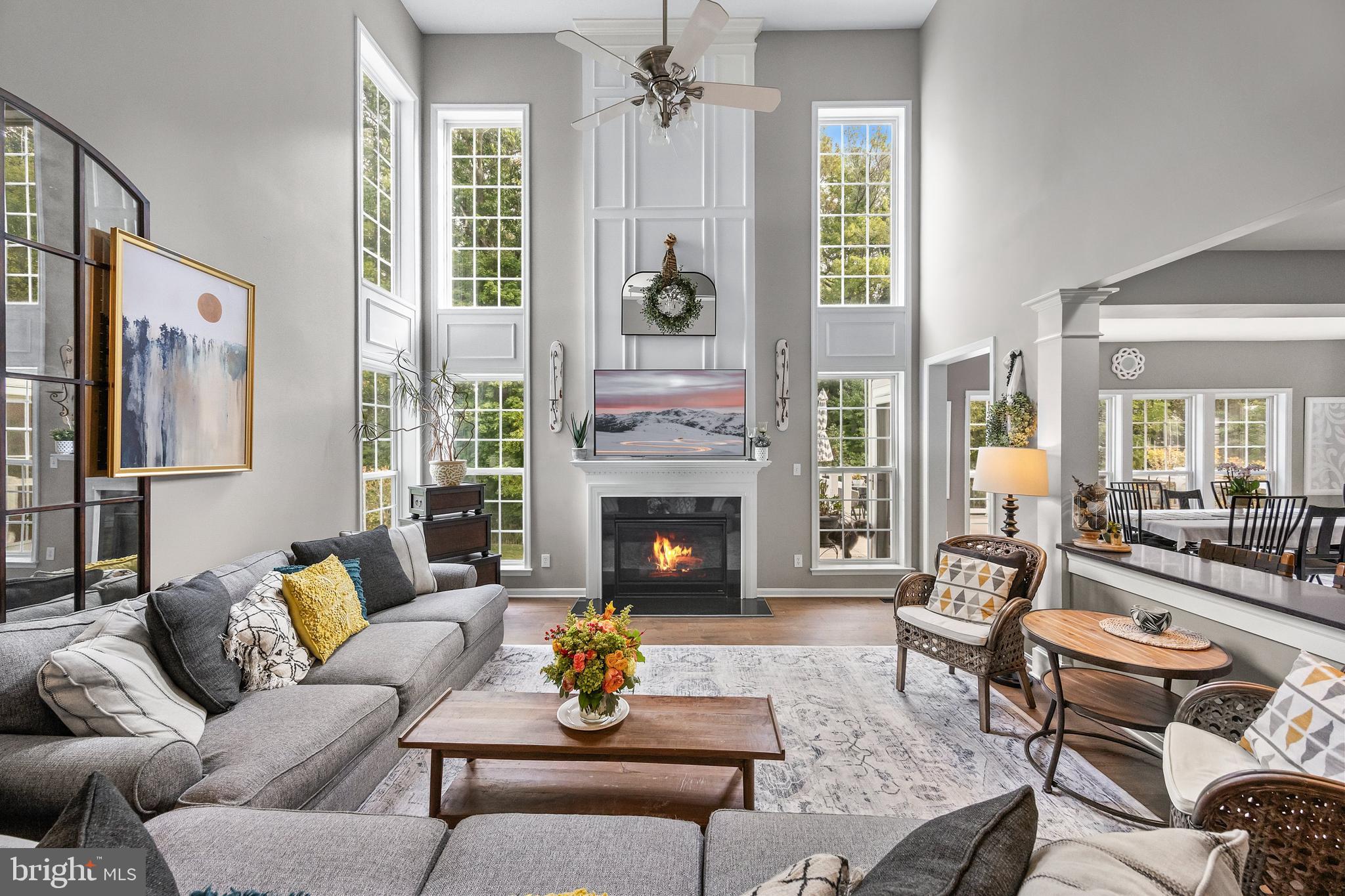 206 Sullivan Drive Mickleton, NJ 08056 - Photo 9 of 59 a living room with furniture and a fireplace