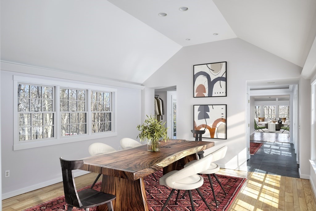 18 South Shaker Road Harvard, MA 01451 - Photo 13 of 36 a view of a dining room with furniture window and wooden floor