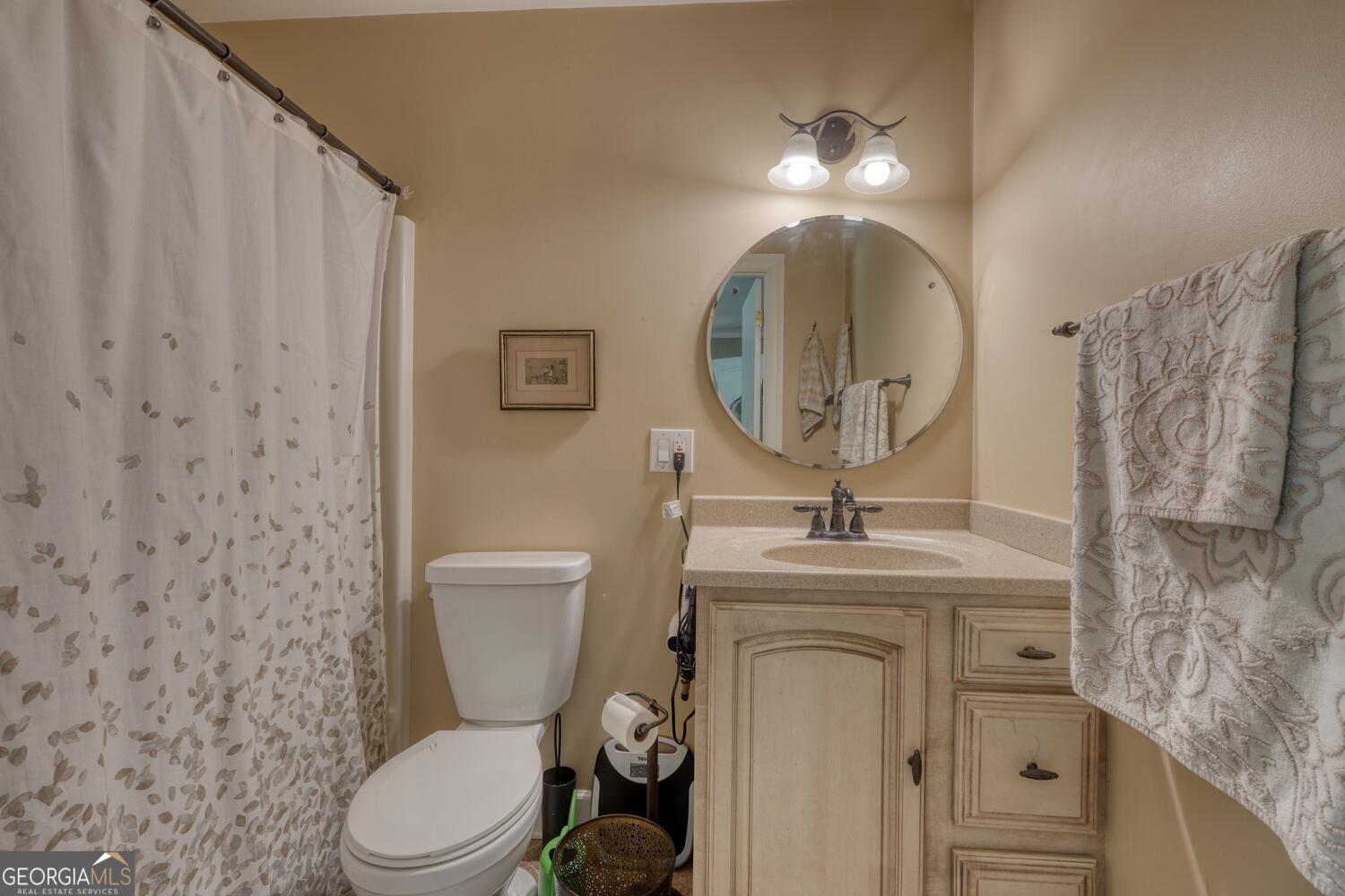3291 Moccasin Creek Road Murphy, NC 28906 - Photo 47 of 78 a bathroom with a toilet a sink and a mirror
