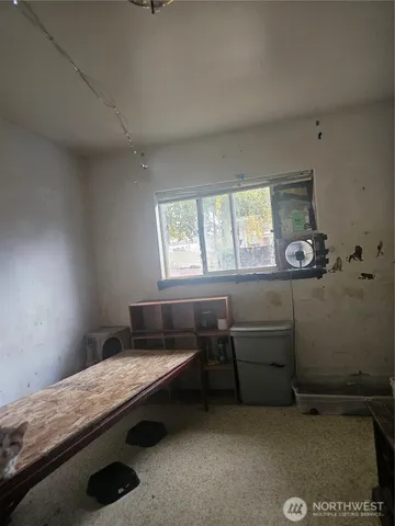 a room with storage and utility