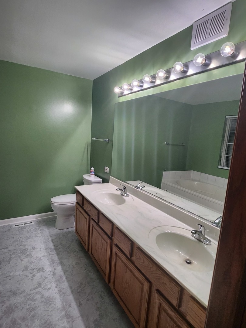 316 East Victoria Circle, Unit 316 North Aurora, IL 60542 - Photo 50 of 54 a bathroom with a sink and mirror