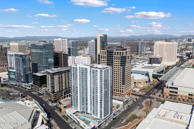 a view of city with balcony