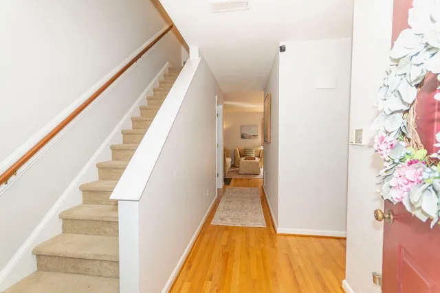 a view of an front door