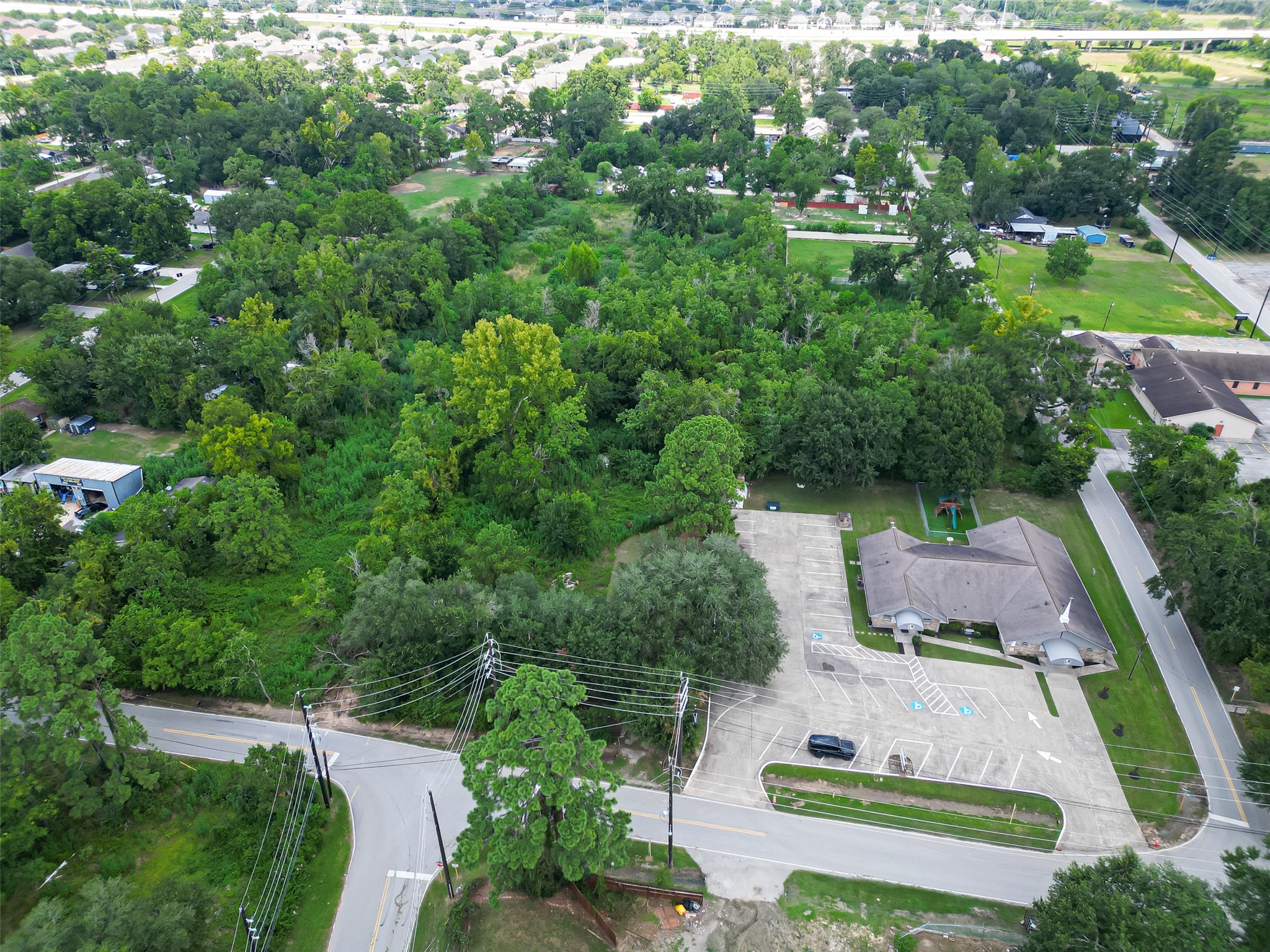 430 Booker Road Spring, TX 77373 - Photo 7 of 16 an aerial view of house with yard