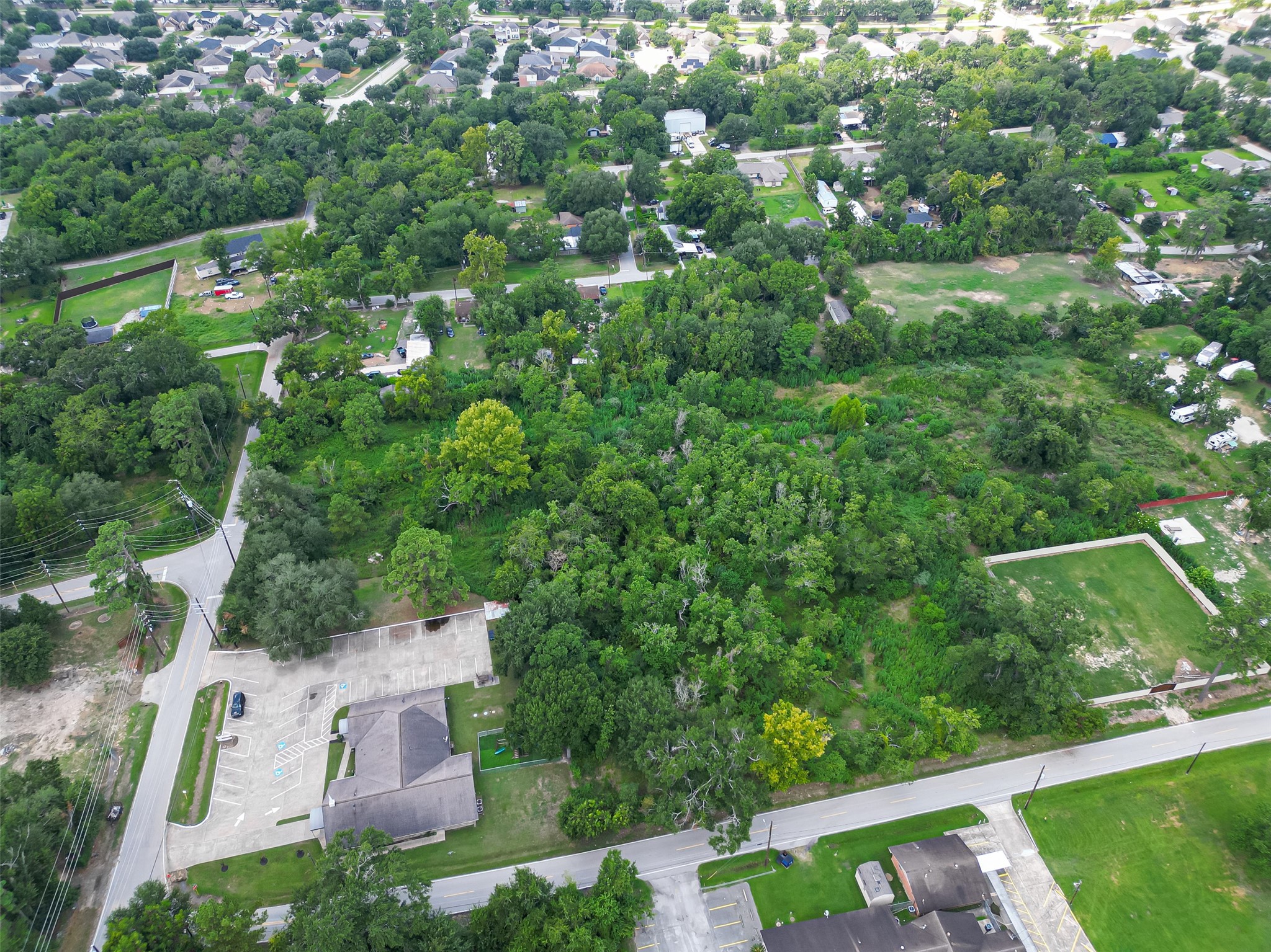 430 Booker Road Spring, TX 77373 - Photo 9 of 16 an aerial view of a house with a yard