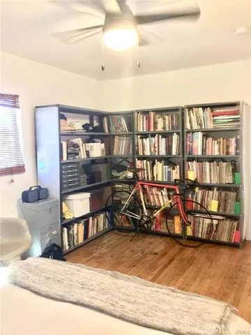 a workspace with furniture and window