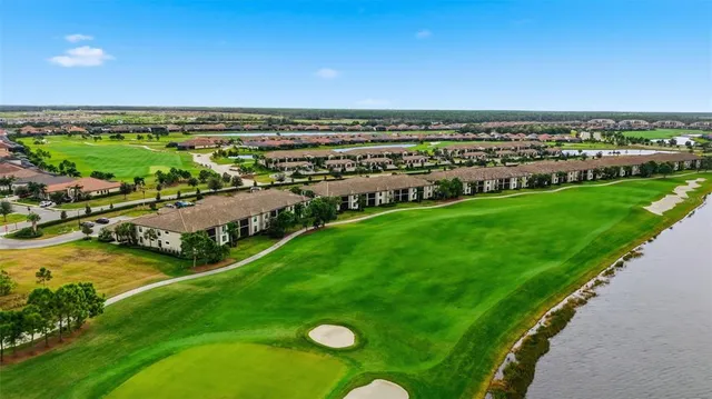 a view of an ocean with outdoor space