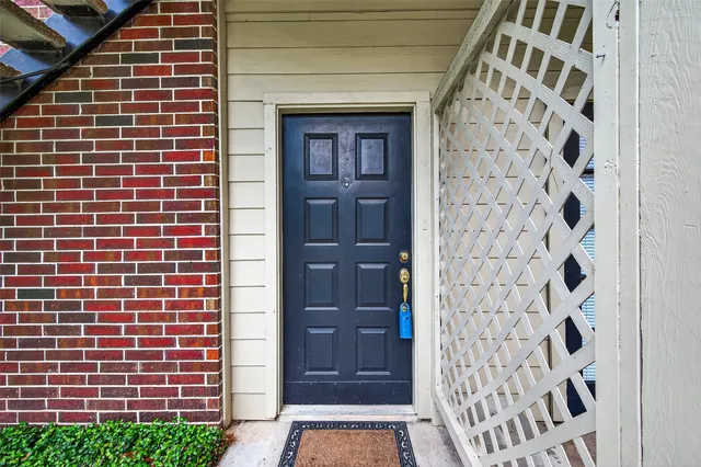 a view of front door of house
