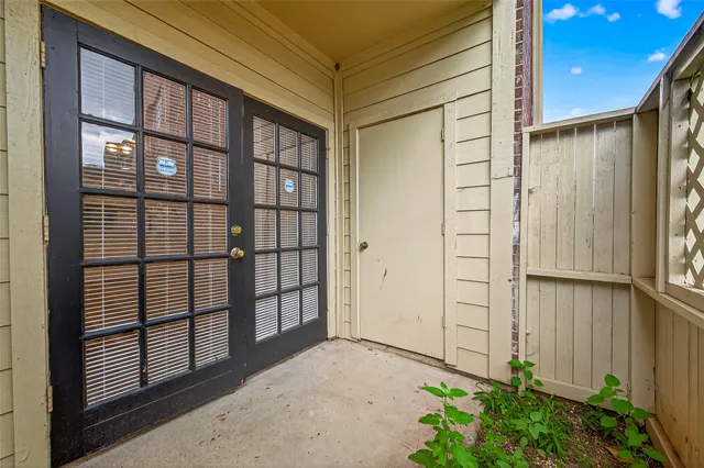 a view of front door