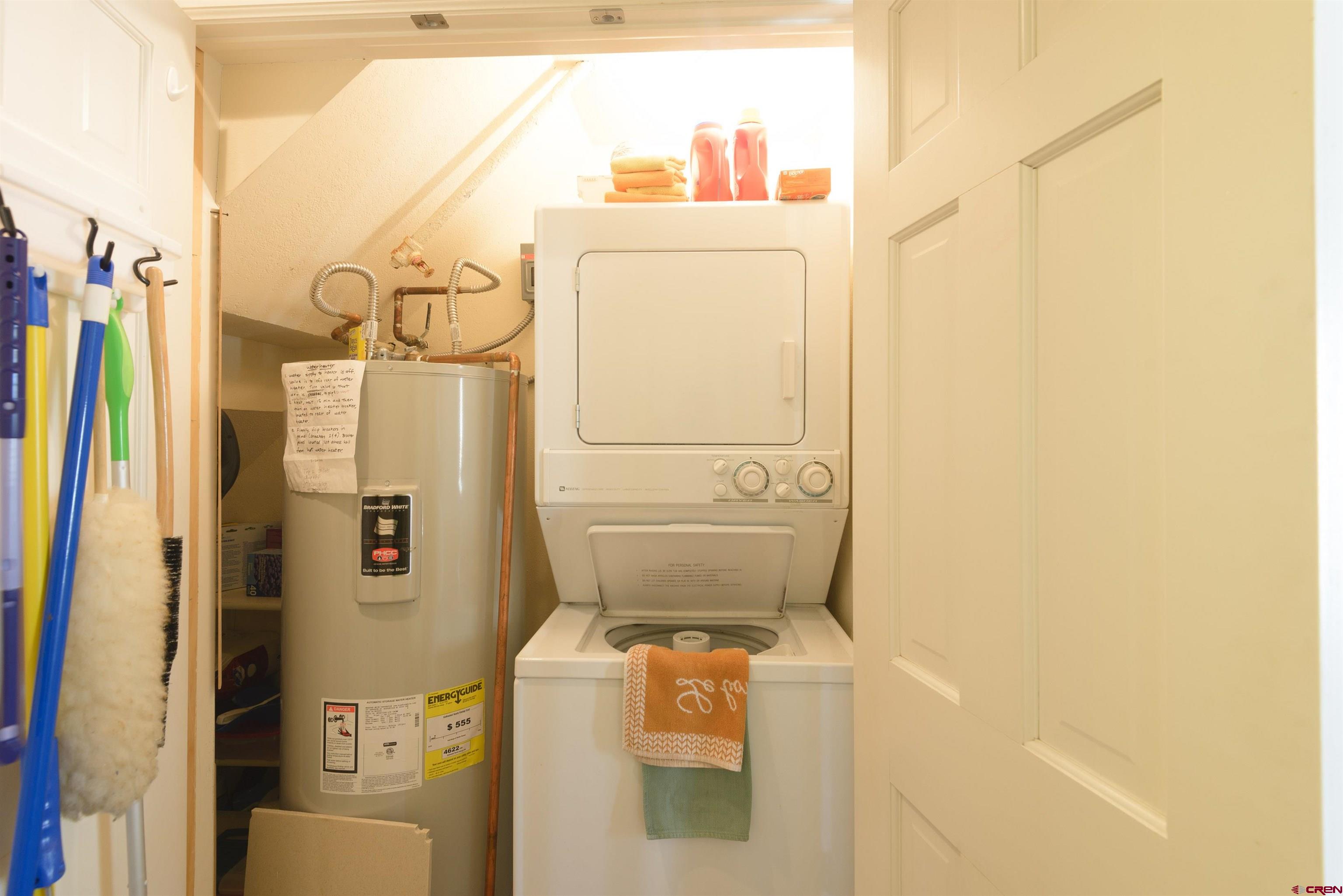 12 Snowmass Road, Unit 416 Crested Butte, CO 81225 - Photo 35 of 35 a utility room with dryer and washer