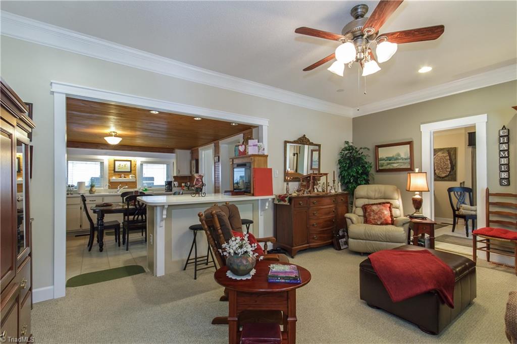 665 Isley Road Haw River, NC 27258 - Photo 9 of 29 Living room open to kitchen