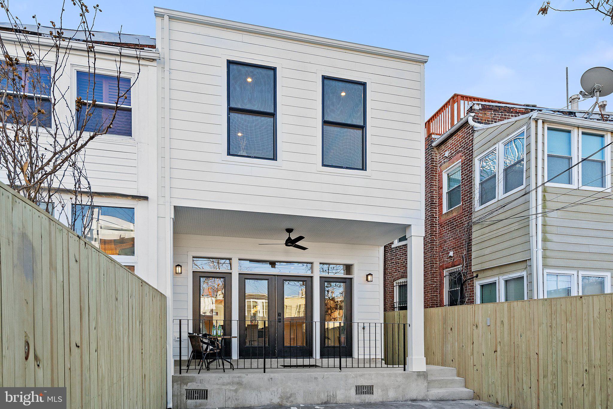 634 F Street Northeast Washington, DC 20002 - Photo 53 of 57 a front view of a house with glass windows
