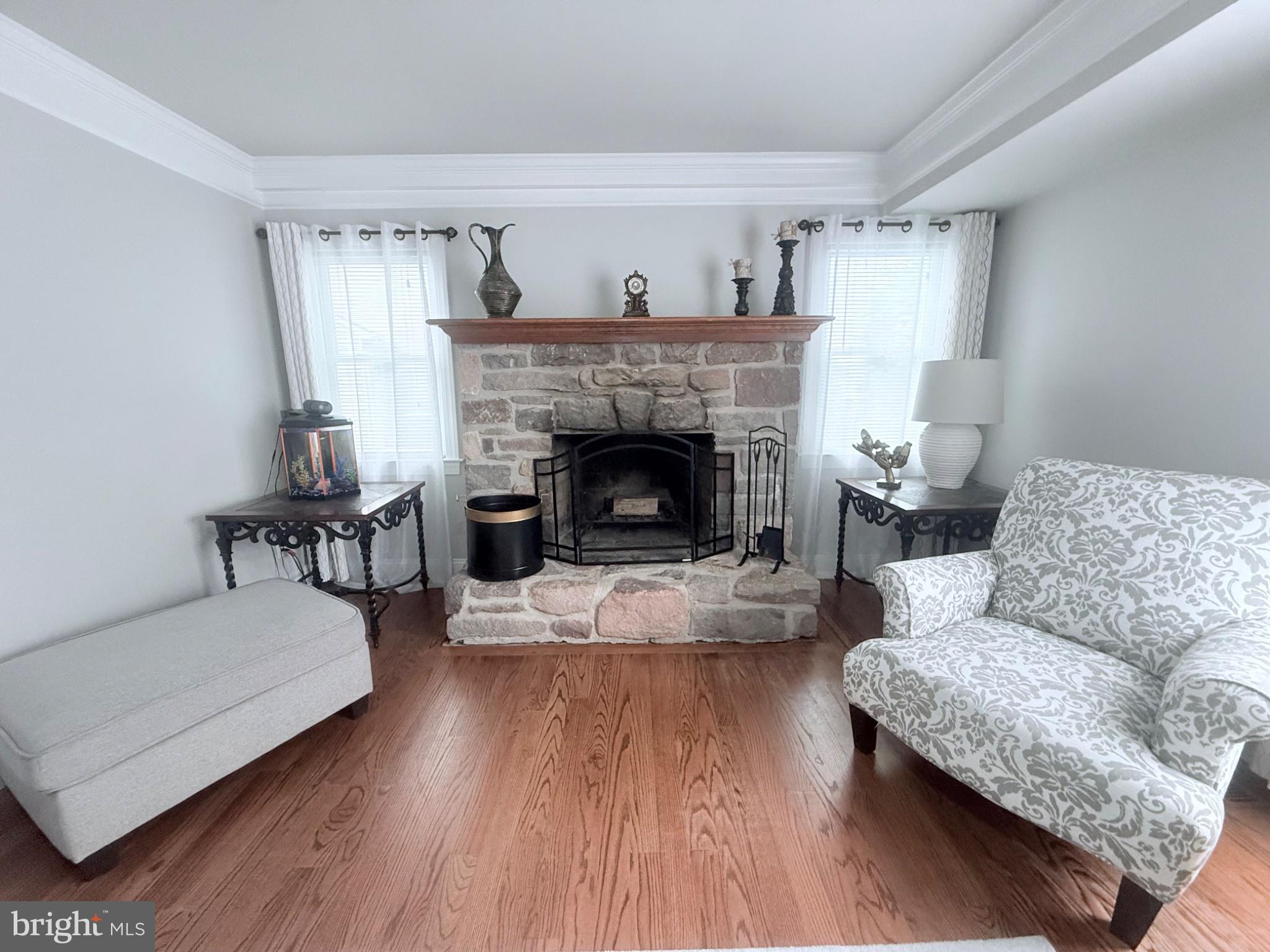 501 Stanford Road Fairless Hills, PA 19030 - Photo 14 of 87 Cozy living space with stone fireplace.