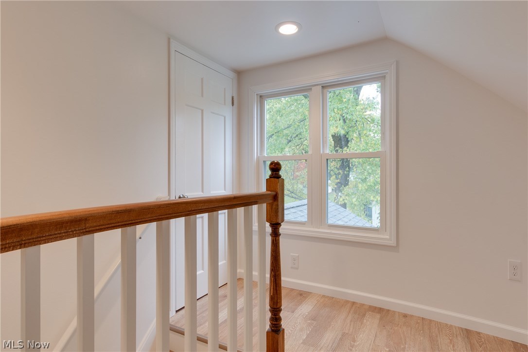 38705 Chardon Road Willoughby Hills, OH 44094 - Photo 10 of 35 Upstairs is just as beautiful as the main level and the family room in the lower level...beautiful banister, storage and wood flooring throughout
