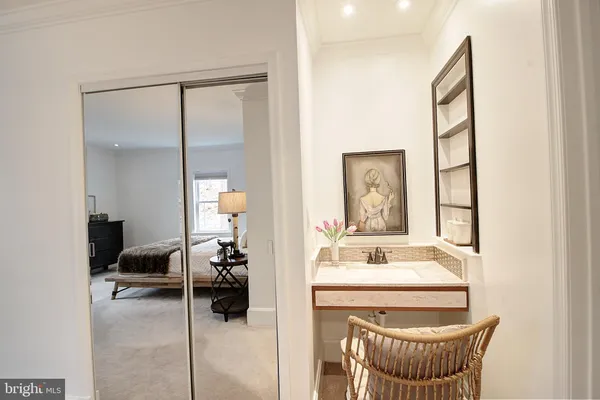 a bedroom with furniture and a couch