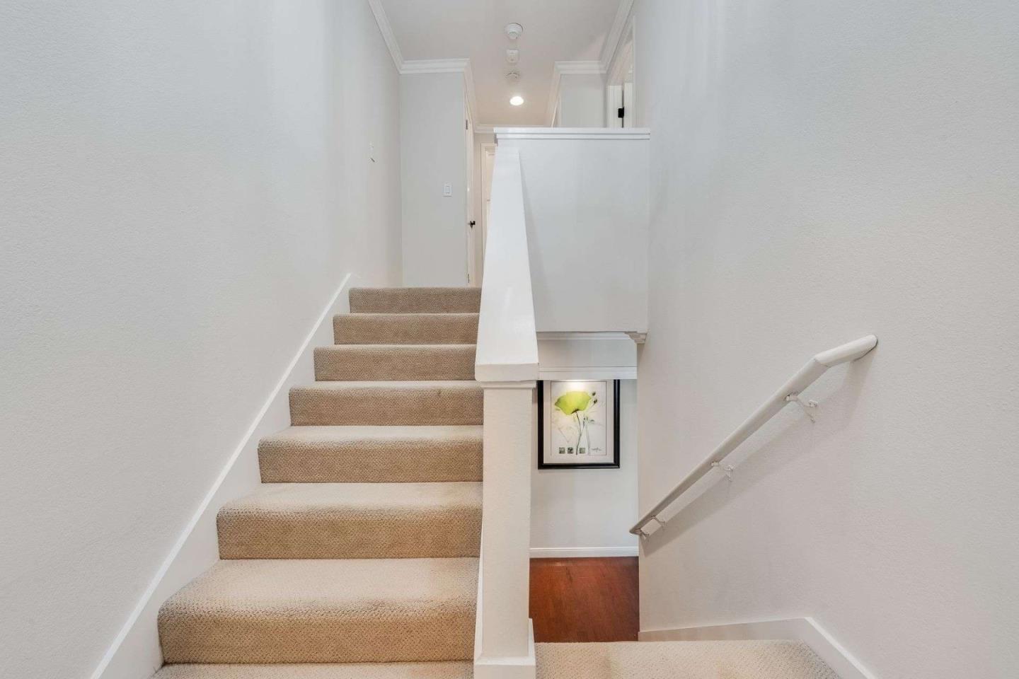 829 Montgomery Street Mountain View, CA 94041 - Photo 15 of 36 a view of staircase with white walls