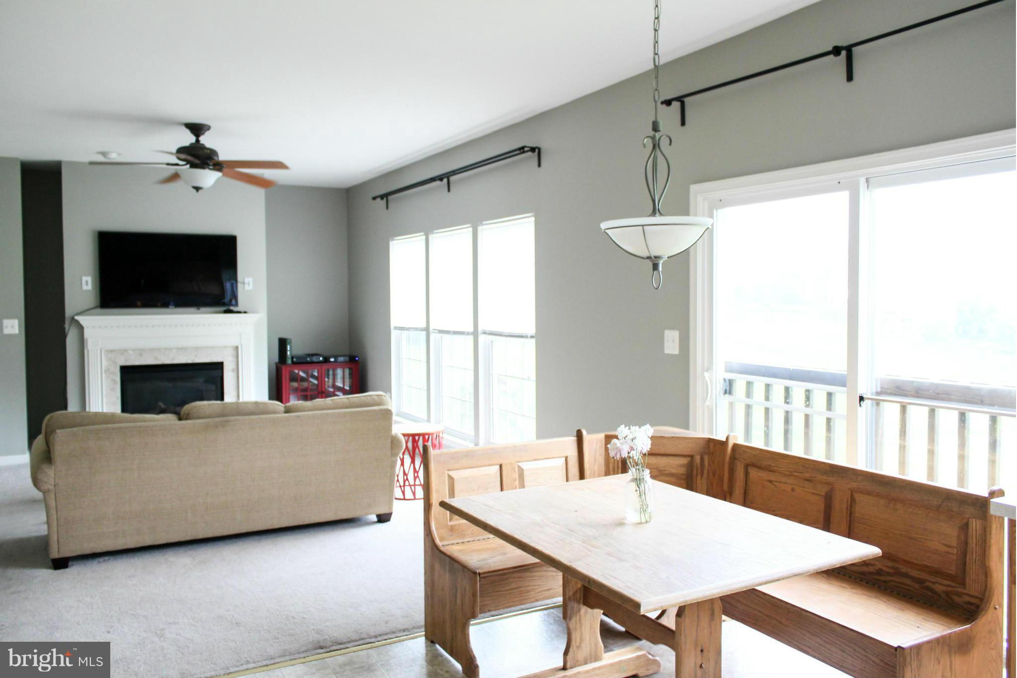 Dining area & family room