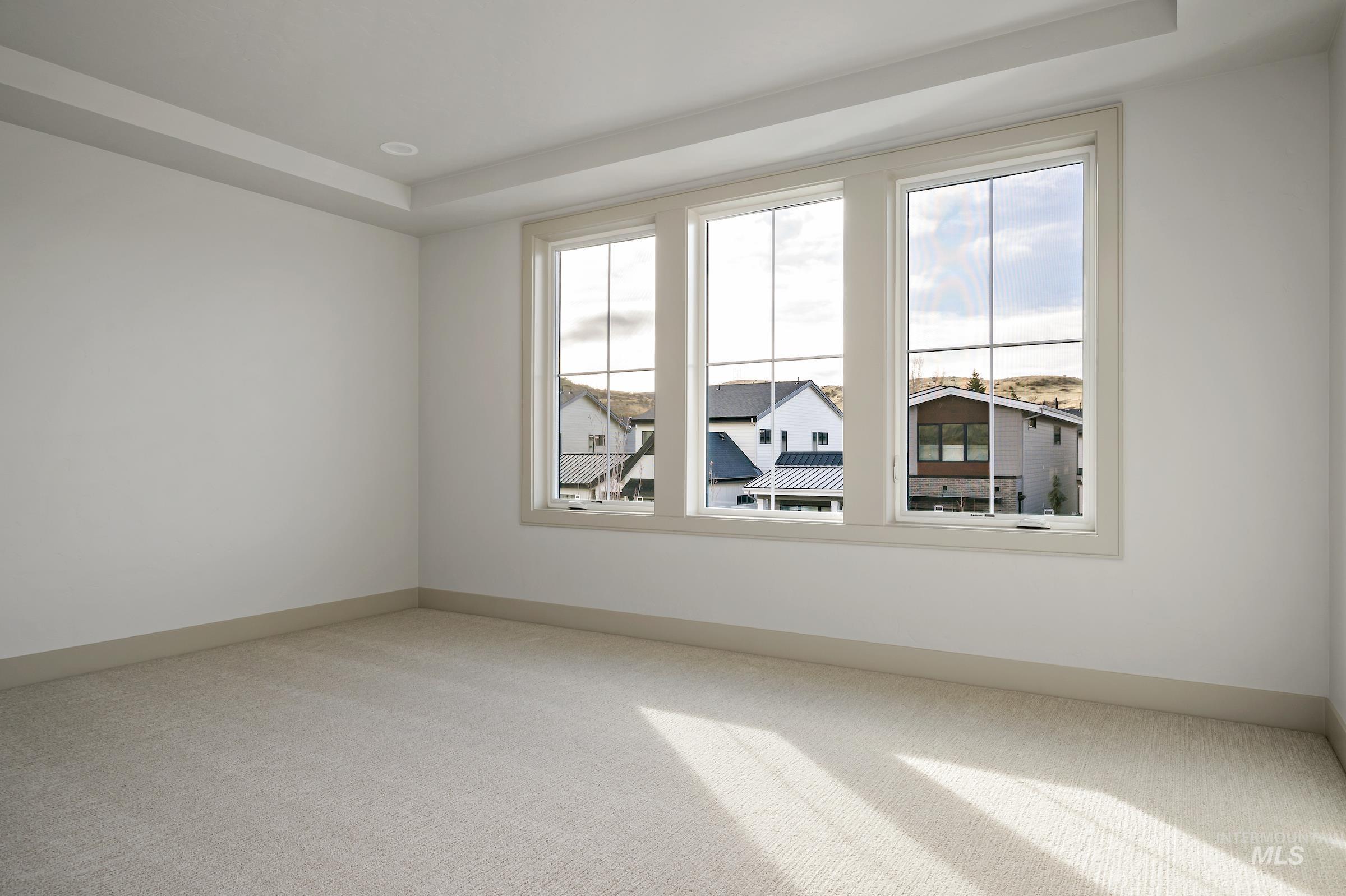 11696 North Rabbitbrush Way Boise, ID 83714 - Photo 20 of 32 Carpeted spare room with baseboards and a tray ceiling