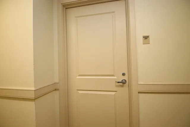 a view of a car garage of a house