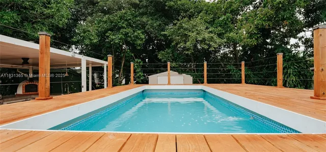 a view of outdoor space yard deck and yard