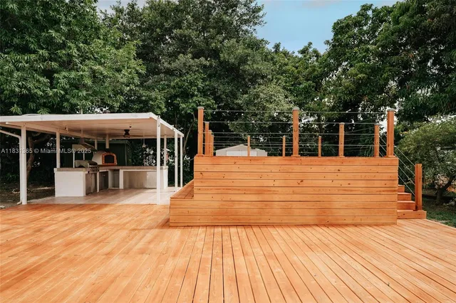 a kitchen view white cabinets and outdoor kitchen