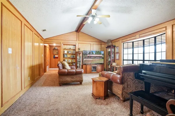 a room with furniture