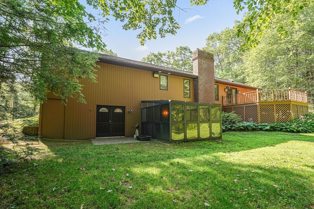 165 Barre Paxton Road Rutland, MA 01543 - Photo 40 of 42 a view of a back yard of the house