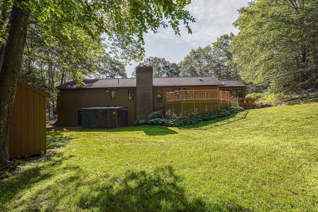 165 Barre Paxton Road Rutland, MA 01543 - Photo 41 of 42 a backyard of a house