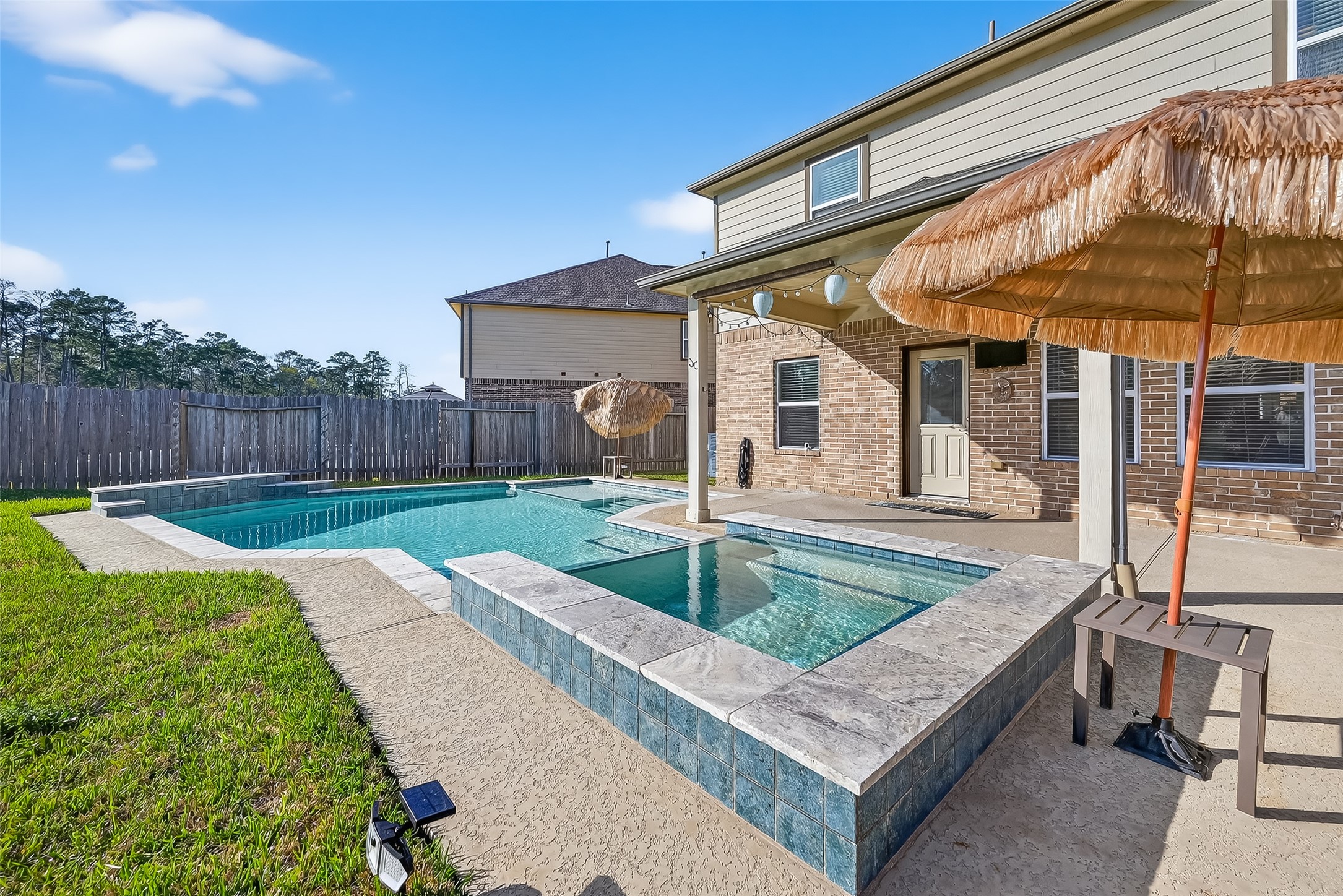 2672 Magnolia Fair Way Spring, TX 77386 - Photo 1 of 49 Luxurious heated pool and spa for ultimate relaxation and enjoyment.