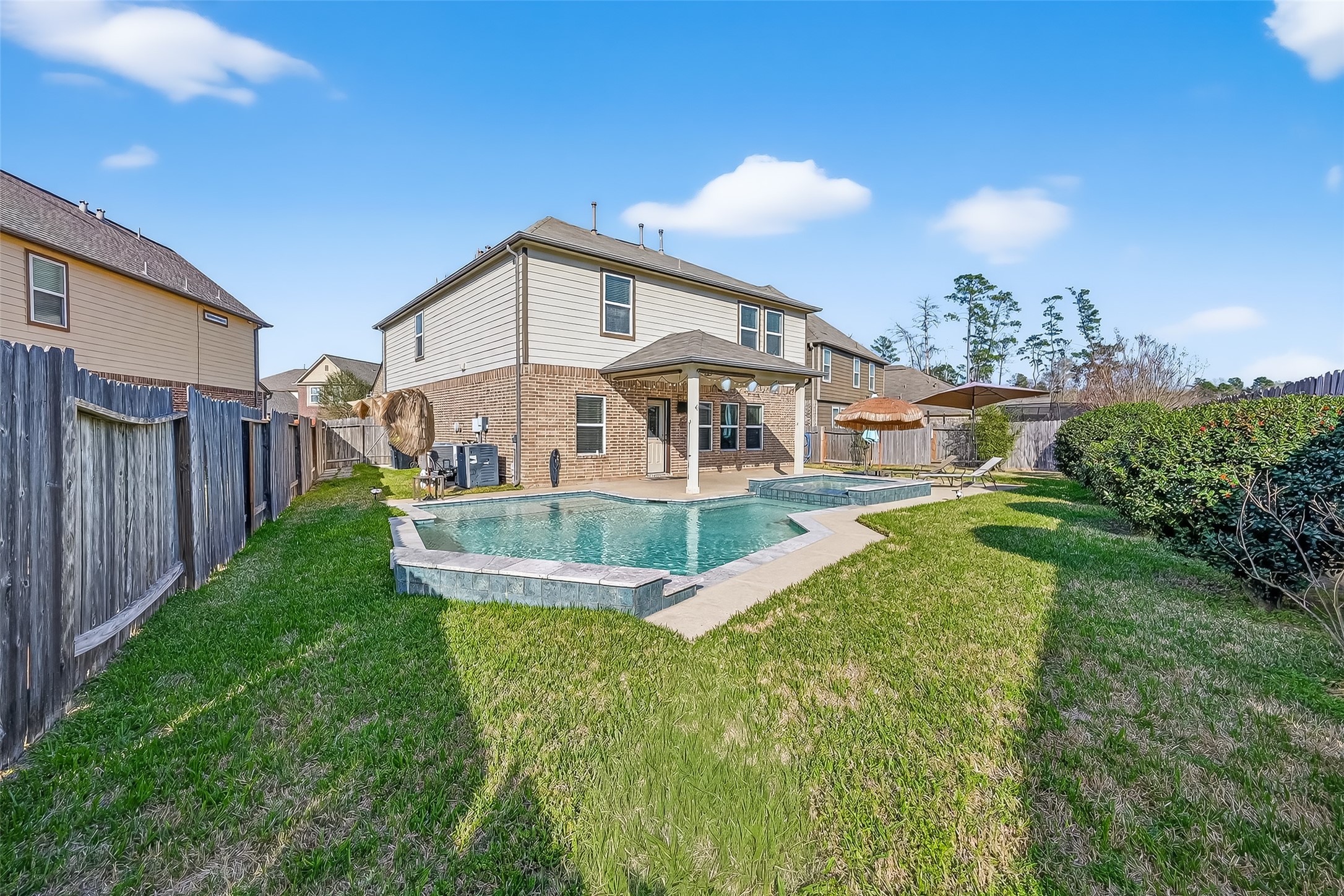 2672 Magnolia Fair Way Spring, TX 77386 - Photo 43 of 49 Another view of backyard oasis.
